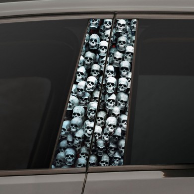 Наклейки на стойки дверей авто - Many skulls Наклейки на стойки дверей авто - Many skulls