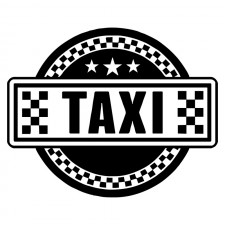 Наклейка на авто - Taxi