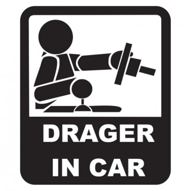 Наклейка на авто - Drager in Car Наклейка на авто - Drager in Car