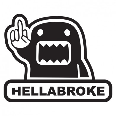 Наклейка на авто - Hellabroke Domo Kun Наклейка на авто - Hellabroke Domo Kun