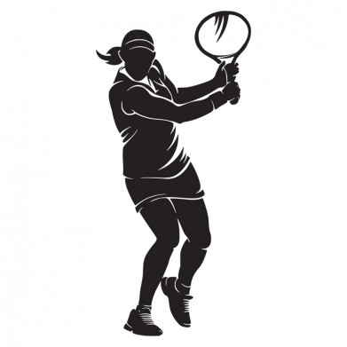 Наклейка на авто - Tennis Player v6 Наклейка на авто - Tennis Player v6