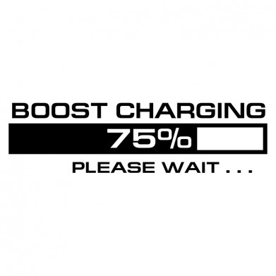 Наклейка на авто - Boost Charging Наклейка на авто - Boost Charging