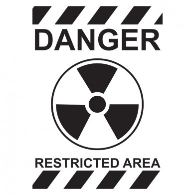 Наклейка на авто - Danger Restricted Area v2 Наклейка на авто - Danger Restricted Area v2