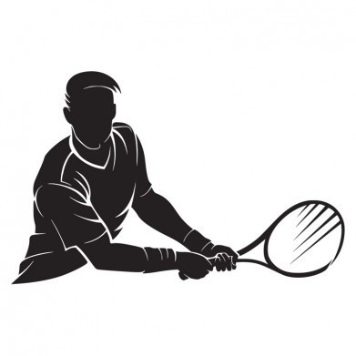 Наклейка на авто - Tennis Player v7 Наклейка на авто - Tennis Player v7