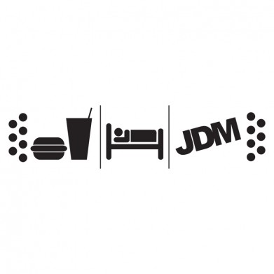 Наклейка на авто - Eat Sleep JDM v3 Наклейка на авто - Eat Sleep JDM v3