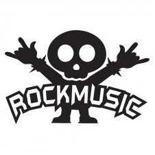 Наклейка на авто - Rock Music