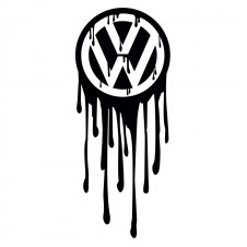 Наклейка на авто - VW Клякса