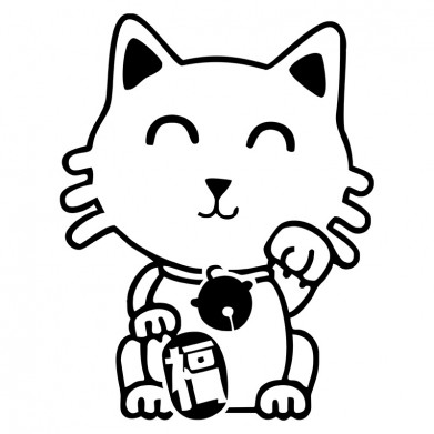 Наклейка на авто - JDM Cat Наклейка на авто - JDM Cat