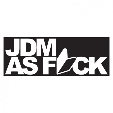 Наклейка на авто - JDM as Fuck v2 Наклейка на авто - JDM as Fuck v2