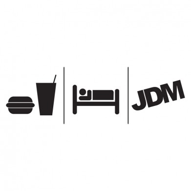 Наклейка на авто - Eat Sleep JDM v4 Наклейка на авто - Eat Sleep JDM v4