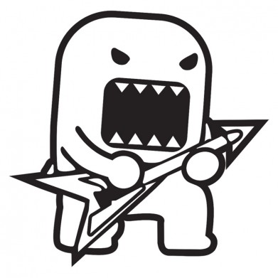 Наклейка на авто - Domo Kun Guitar Hero Наклейка на авто - Domo Kun Guitar Hero