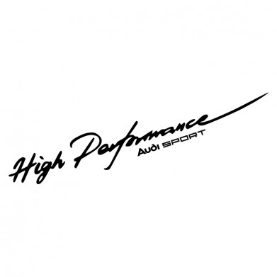 Наклейка на авто - High Performance Audi Sport Наклейка на авто - High Performance Audi Sport