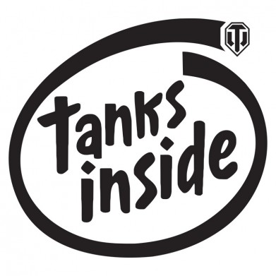 Наклейка на авто - Tanks inside Наклейка на авто - Tanks inside