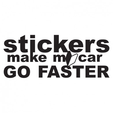 Наклейка на авто - Stickers make my car go faster Наклейка на авто - Stickers make my car go faster