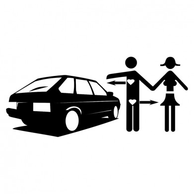 Наклейка на авто - Like sex and love car Наклейка на авто - Like sex and love car