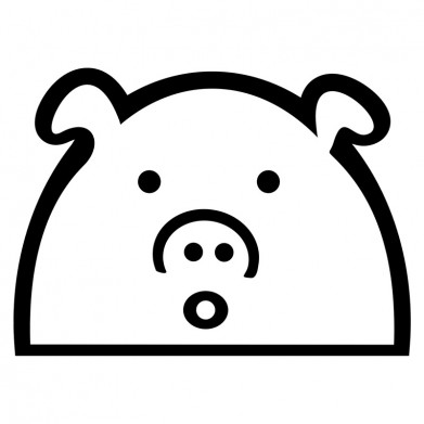 Наклейка на авто - JDM Stupid Pig Наклейка на авто - JDM Stupid Pig