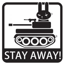 Наклейка на авто - Stay Away