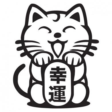 Наклейка на авто - JDM Lucky Cat Наклейка на авто - JDM Lucky Cat