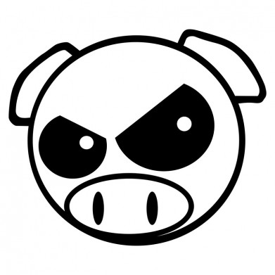 Наклейка на авто - JDM Pig v6 Наклейка на авто - JDM Pig v6