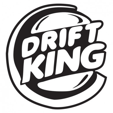 Наклейка на авто - Drift King Наклейка на авто - Drift King