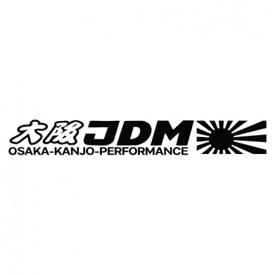Наклейка на авто - JDM Japan Flag Наклейка на авто - JDM Japan Flag