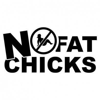 Наклейка на авто - No Fat Chicks v2 Наклейка на авто - No Fat Chicks v2