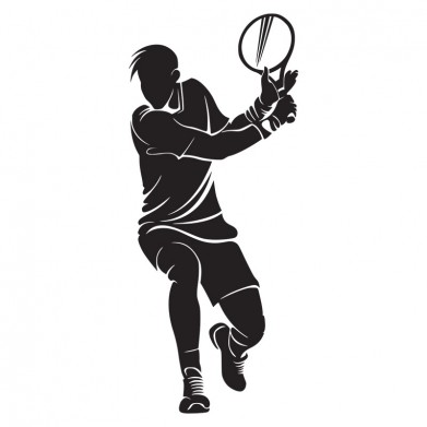Наклейка на авто - Tennis Player v2 Наклейка на авто - Tennis Player v2