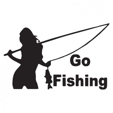 Наклейка на авто - Go Fishing v2 Наклейка на авто - Go Fishing v2