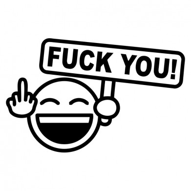 Наклейка на авто - Fuck You Наклейка на авто - Fuck You