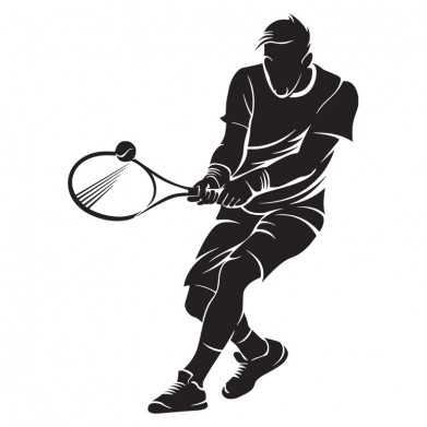 Наклейка на авто - Tennis Player v3 Наклейка на авто - Tennis Player v3