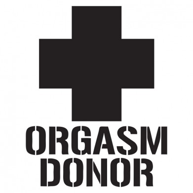 Наклейка на авто - Orgasm Donor Наклейка на авто - Orgasm Donor