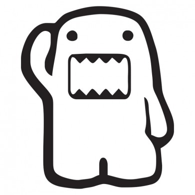 Наклейка на авто - Domo Kun Stands Наклейка на авто - Domo Kun Stands