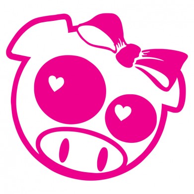 Наклейка на авто - JDM Pig v3 Наклейка на авто - JDM Pig v3