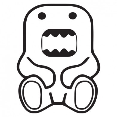 Наклейка на авто - Domo Kun Sit Наклейка на авто - Domo Kun Sit