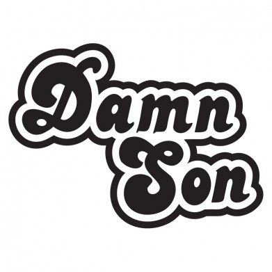 Наклейка на авто - Damn Son Наклейка на авто - Damn Son