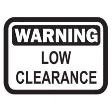 Наклейка на авто - Warning low clearance
