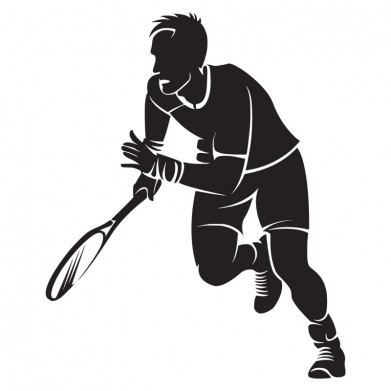 Наклейка на авто - Tennis Player v5 Наклейка на авто - Tennis Player v5