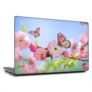 Наклейка на ноутбук - Spring Butterflies Наклейка на ноутбук - Spring Butterflies