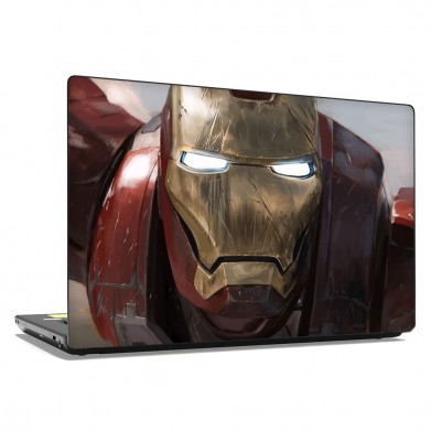 Наклейка на ноутбук - Iron Man face Наклейка на ноутбук - Iron Man face