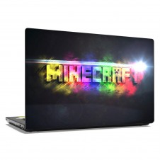 Наклейка на ноутбук - Minecraft Rainbow logo
