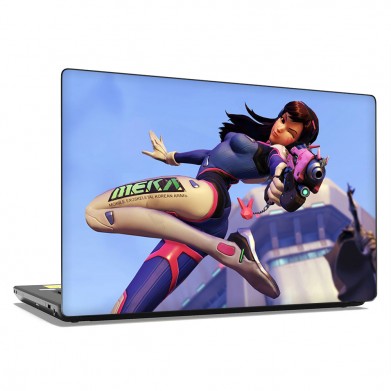 Наклейка на ноутбук - Overwatch D va skin Наклейка на ноутбук - Overwatch D va skin