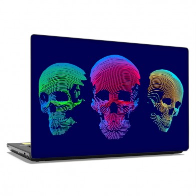 Наклейка на ноутбук - Three skulls Наклейка на ноутбук - Three skulls