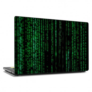 Наклейка на ноутбук - Green matrix Наклейка на ноутбук - Green matrix