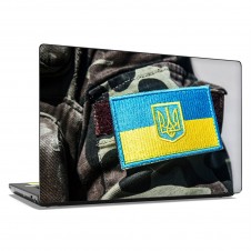 Наклейка на ноутбук - Шеврон Флаг Украины