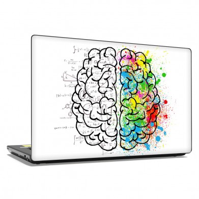 Наклейка на ноутбук - Multicolored Brain Наклейка на ноутбук - Multicolored Brain