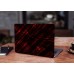 Наклейка на ноутбук - Red and black pattern Наклейка на ноутбук - Red and black pattern