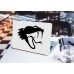 Наклейка на ноутбук - Black snake logo Наклейка на ноутбук - Black snake logo