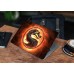 Наклейка на ноутбук - Mortal Kombat fire logo Наклейка на ноутбук - Mortal Kombat fire logo