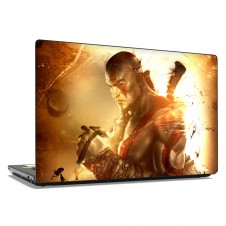 Наклейка на ноутбук - God Of War Задумчивій Кратос