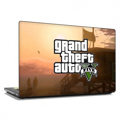 Наклейка на ноутбук - Grand theft auto 5 Наклейка на ноутбук - Grand theft auto 5